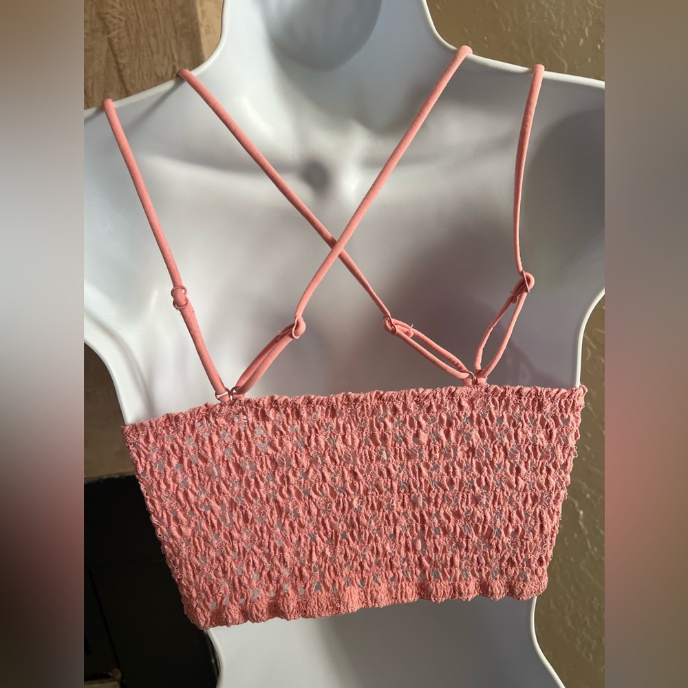 LIGHT PINK LACE BRALETTE - Picture 4 of 8